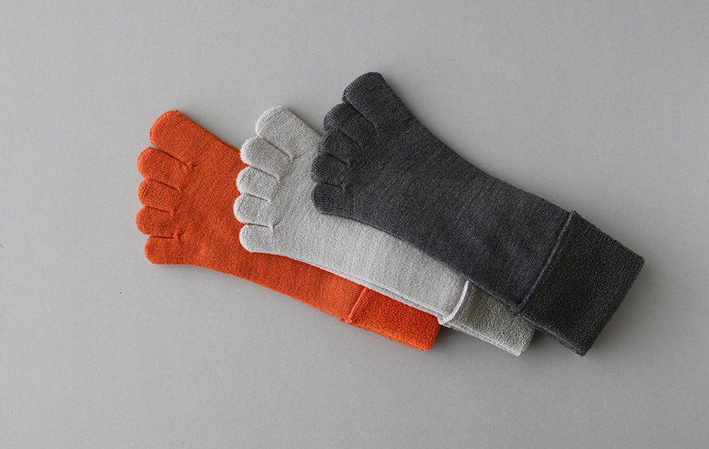 五本指「足の肌着」絹とウール 2025AW