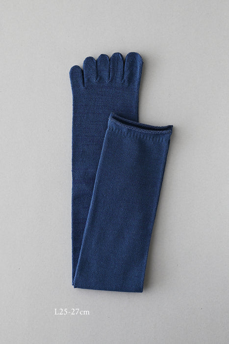 五本指「足の肌着」絹と綿  petta  ペッタロング