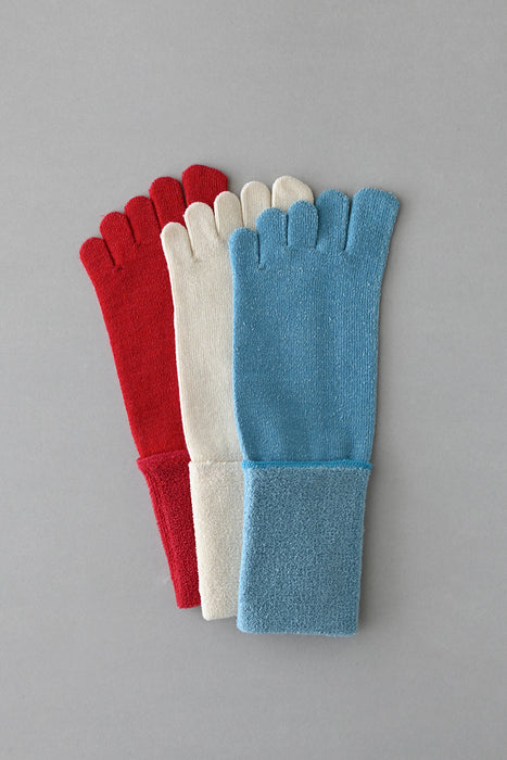 ‘Ashi no Hadagi’ Toe Socks Silk and Wool long length