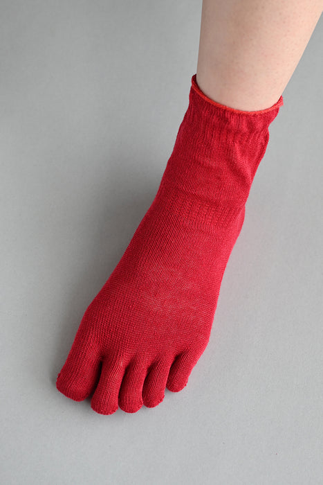 五本指「足の肌着」麻100