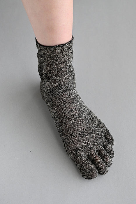 五本指「足の肌着」麻100