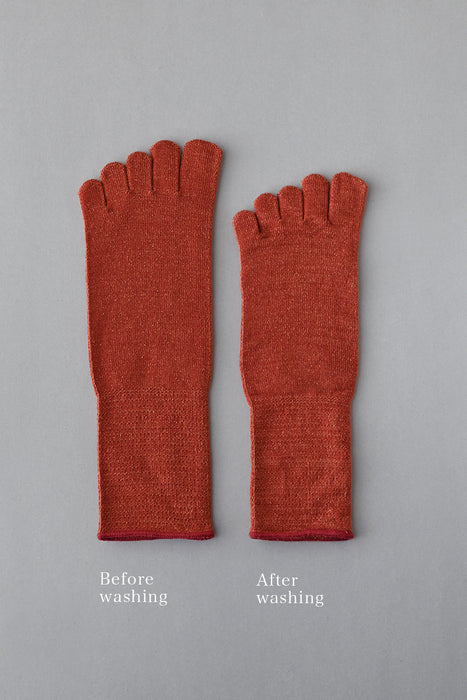 'Ashi no Hadagi' Toe Socks Silk and Wool
