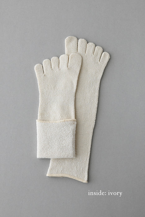 Toe Socks, Silk & Cotton