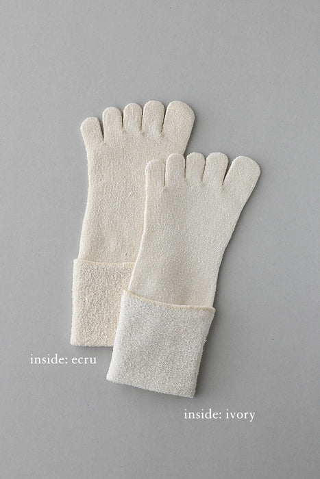 Toe Socks, Silk & Cotton
