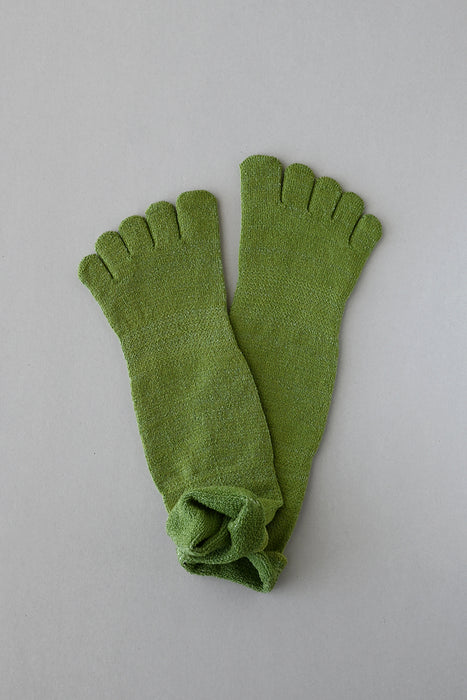 五本指「足の肌着」絹と綿  organic cotton