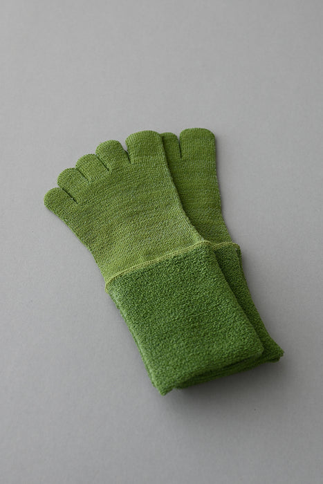 五本指「足の肌着」絹と綿  organic cotton