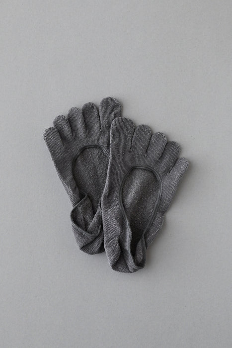 五本指「足の肌着」絹と綿　No-show toe socks  (フットカバー)
