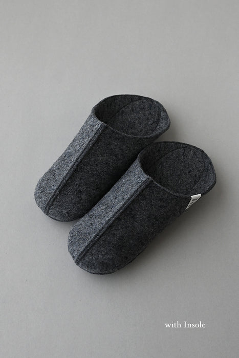 Wool felt room shoes Snug