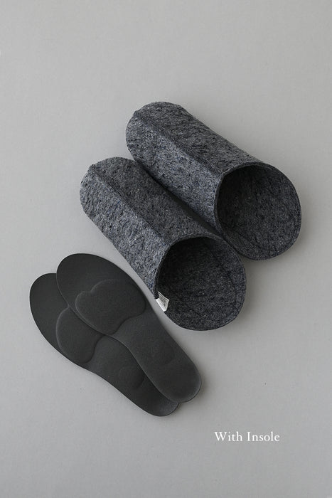 Wool felt room shoes Snug