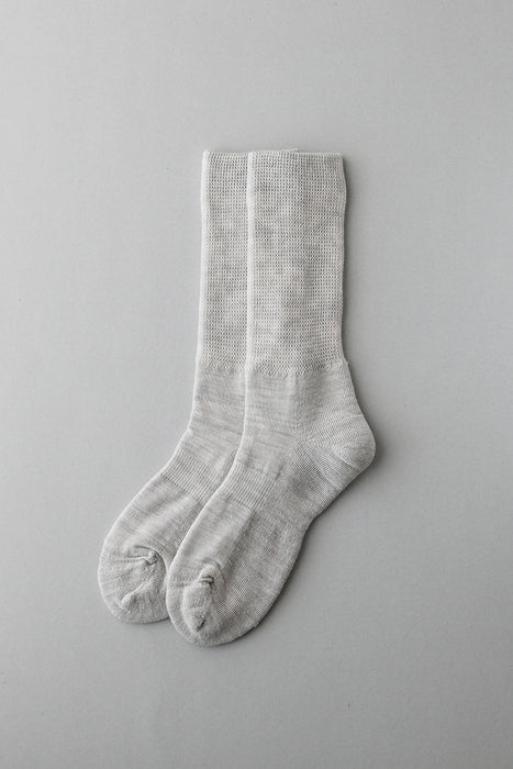 絹ウール二層靴下