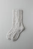 絹ウール二層靴下