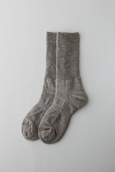 絹ウール二層靴下