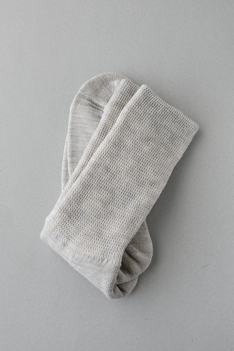 絹ウール二層靴下