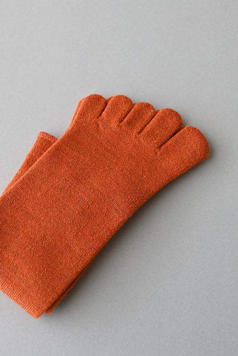 五本指「足の肌着」絹とウール