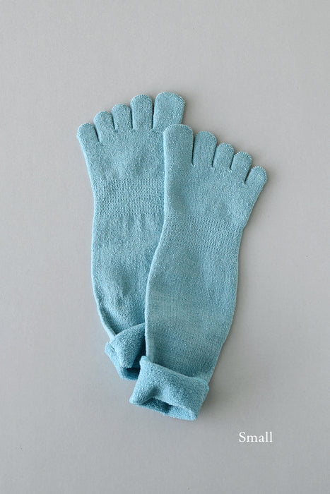 五本指「足の肌着」絹とウール