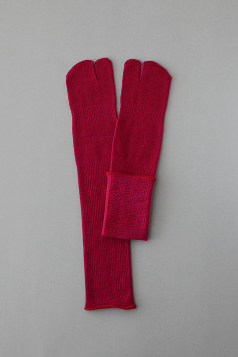 ‘Ashi no Hadagi’ Ｔabi  Socks Silk and Wool　Long Version