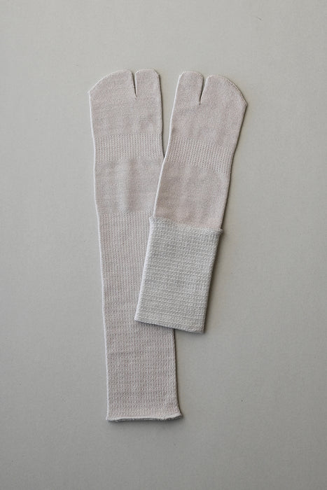 Ｔａｂｉ「足の肌着」絹とウール 　ロング丈