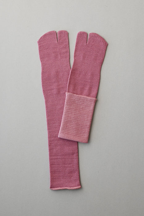 Ｔａｂｉ「足の肌着」絹とウール 　ロング丈