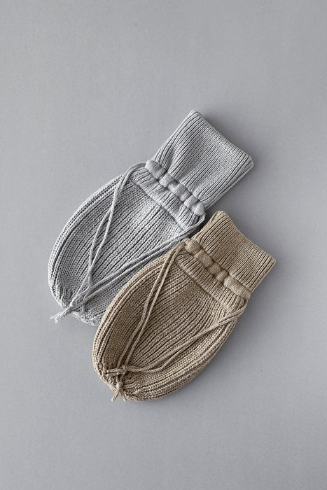 自然素材と 土に還る素材でできた　小さな湯たんぽカバー