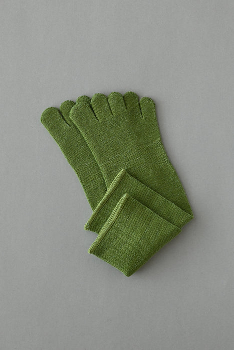 “Ashi No Hadagi”五趾袜丝绸和有机棉
