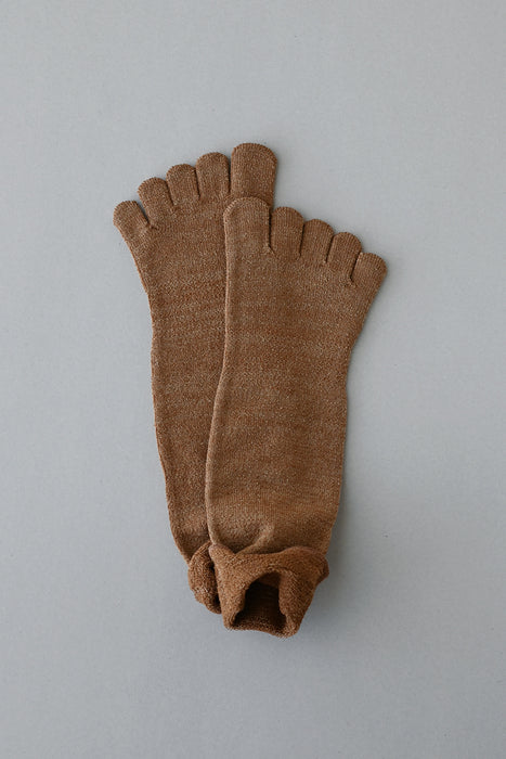 五本指「足の肌着」絹と綿  organic cotton