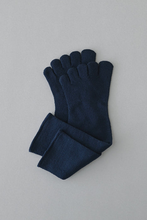 五本指「足の肌着」絹と綿  organic cotton