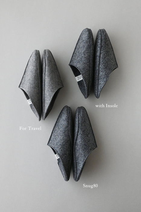 Wool felt room shoes Snug