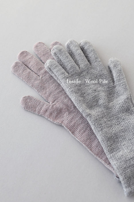 Wool Pile Gloves for Women