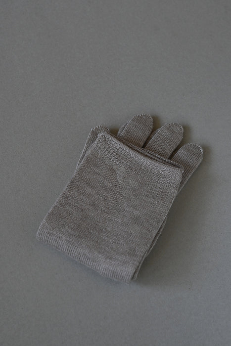 Cashmere blend silk double layer gloves for Women